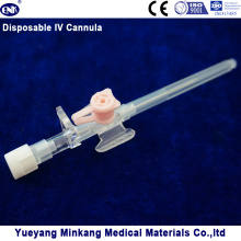 Blister embalado cateter IV descartável médica / cateter IV com porta de injeção 20g